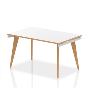 Oslo 1200 White Wood Office Desk