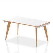 Load image into Gallery viewer, Oslo 1400 White Wood Office Desk
