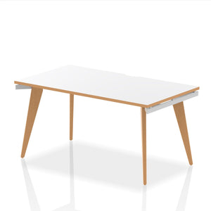 Oslo 1400 White Wood Office Desk