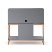 Load image into Gallery viewer, Adriana Bureau Desk Grey Bronze Back
