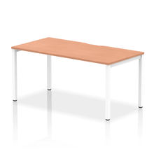 Load image into Gallery viewer, Evolve 1600 White Beech Single Bench Desk
