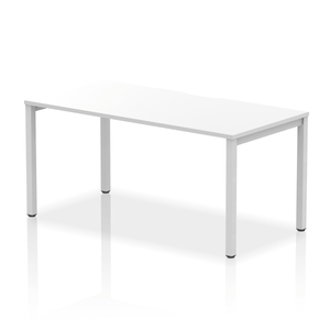 Evolve 1600 Silver White Single Bench Desk