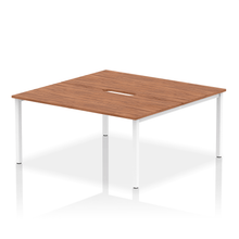 Load image into Gallery viewer, Dynamic Evolve 1600 Walnut White Bench Desk
