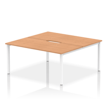 Load image into Gallery viewer, Dynamic Evolve 1600 Oak White Bench Desk
