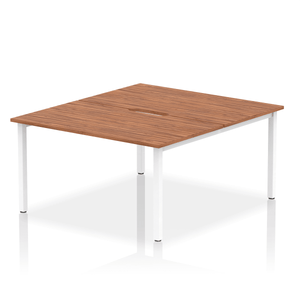 Dynamic Evolve 1400 Walnut White Bench Desk