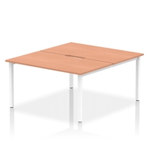 Load image into Gallery viewer, Dynamic Evolve 1400 Beech White Bench Desk
