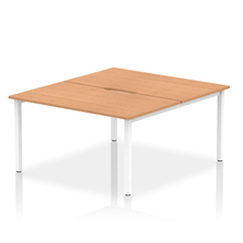 Load image into Gallery viewer, Dynamic Evolve 1400 Oak White Bench Desk
