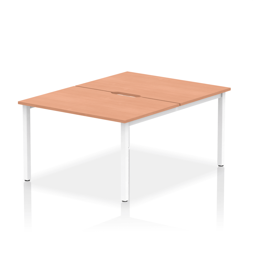 Dynamic Evolve 1200 Beech White Bench Desk