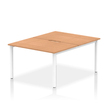 Load image into Gallery viewer, Dynamic Evolve 1200 Oak White Bench Desk
