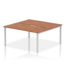 Load image into Gallery viewer, Dynamic Evolve 1600 Walnut Silver Bench Desk
