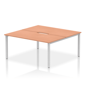 Dynamic Evolve 1600 Beech Silver Bench Desk