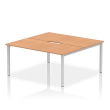 Load image into Gallery viewer, Dynamic Evolve 1600 Oak Silver Bench Desk
