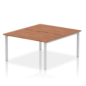 Dynamic Evolve 1400 Walnut Silver Bench Desk