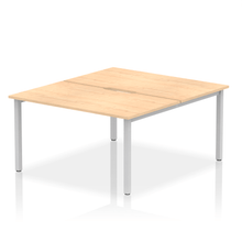 Load image into Gallery viewer, Dynamic Evolve 1400 Maple Silver Bench Desk
