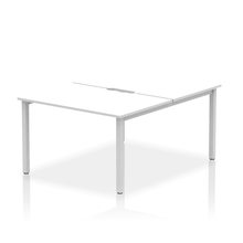 Load image into Gallery viewer, Dynamic Evolve 1200 White Silver Bench Desk
