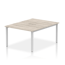 Load image into Gallery viewer, Dynamic Evolve 1200 Grey Oak Silver Bench Desk
