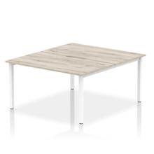 Load image into Gallery viewer, Dynamic Evolve 1400 Grey Oak White Bench Desk
