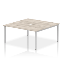 Load image into Gallery viewer, Dynamic Evolve 1600 Grey Oak Silver Bench Desk
