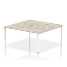 Load image into Gallery viewer, Dynamic Evolve 1600 Grey Oak White Bench Desk
