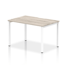 Load image into Gallery viewer, Evolve 1200 White Grey Oak Single Bench Desk
