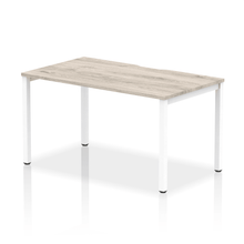 Load image into Gallery viewer, Evolve 1400 White Grey Oak Single Bench Desk
