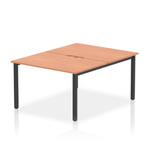 Dynamic Evolve 1600 Beech Black Bench Desk