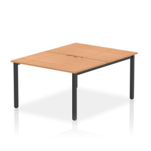 Load image into Gallery viewer, Dynamic Evolve 1200 Oak Black Bench Desk
