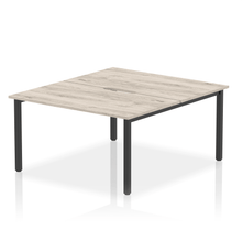 Load image into Gallery viewer, Dynamic Evolve 1400 Grey Oak Black Bench Desk
