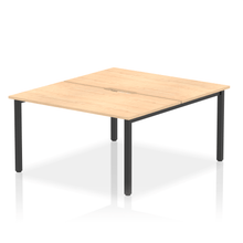 Load image into Gallery viewer, Dynamic Evolve 1400 Maple Black Bench Desk
