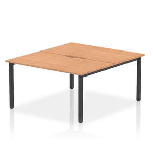 Dynamic Evolve 1400 Oak Black Bench Desk