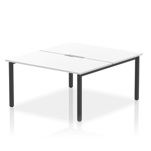 Dynamic Evolve 1400 White Black Bench Desk