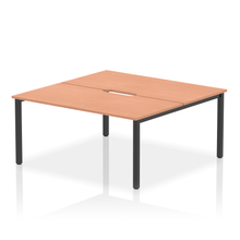 Load image into Gallery viewer, Dynamic Evolve 1600 Beech Black Bench Desk
