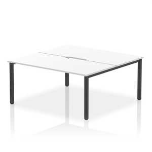 Dynamic Evolve 1600 White Black Bench Desk