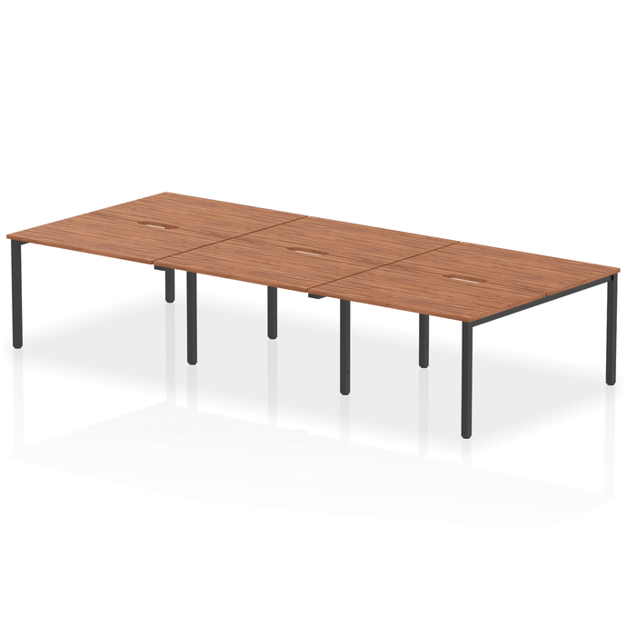 Dynamic Evolve 3600 Walnut Black Bench Desk