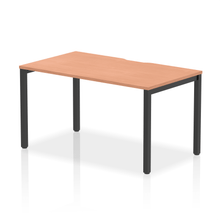 Load image into Gallery viewer, Evolve 1400 Black Beech Single Bench Desk
