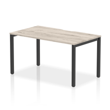 Load image into Gallery viewer, Evolve 1400 Black Grey Oak Single Bench Desk
