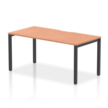 Load image into Gallery viewer, Evolve 1600 Black Beech Single Bench Desk
