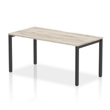 Load image into Gallery viewer, Evolve 1600 Black Grey Oak Single Bench Desk
