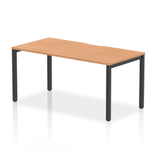 Load image into Gallery viewer, Evolve 1600 Black Oak Single Bench Desk
