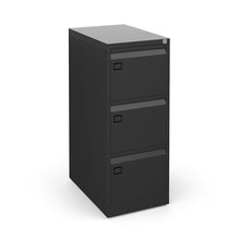 Load image into Gallery viewer, Black 3 Drawer Office Filing Cabinet
