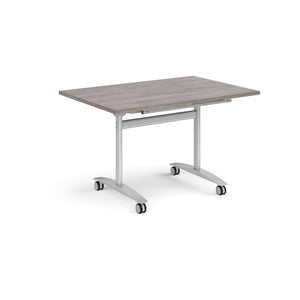 Pivot Pro 1200 Silver Grey Oak Folding Office Table