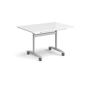 Pivot Pro 1200 Silver White Folding Office Table