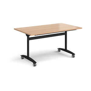 Pivot Pro 1400 Black Beech Folding Office Table