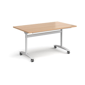 Pivot Pro 1400 White Beech Folding Office Table