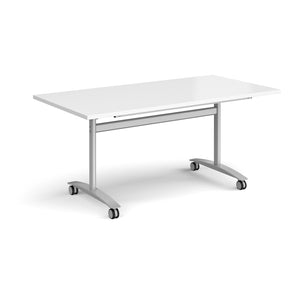 Pivot Pro 1600 Silver White Folding Office Table