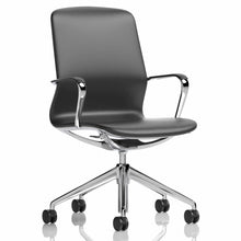 Load image into Gallery viewer, Ellipse Leather Desk Chair Front
