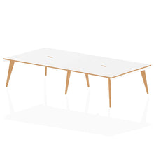 Load image into Gallery viewer, Fusion 2800 White and Wood Bench Desk
