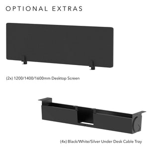 Fusion 4 Person Bench Desk Optional Extras