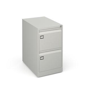 Grey 2 Drawer Office Filing Cabinet