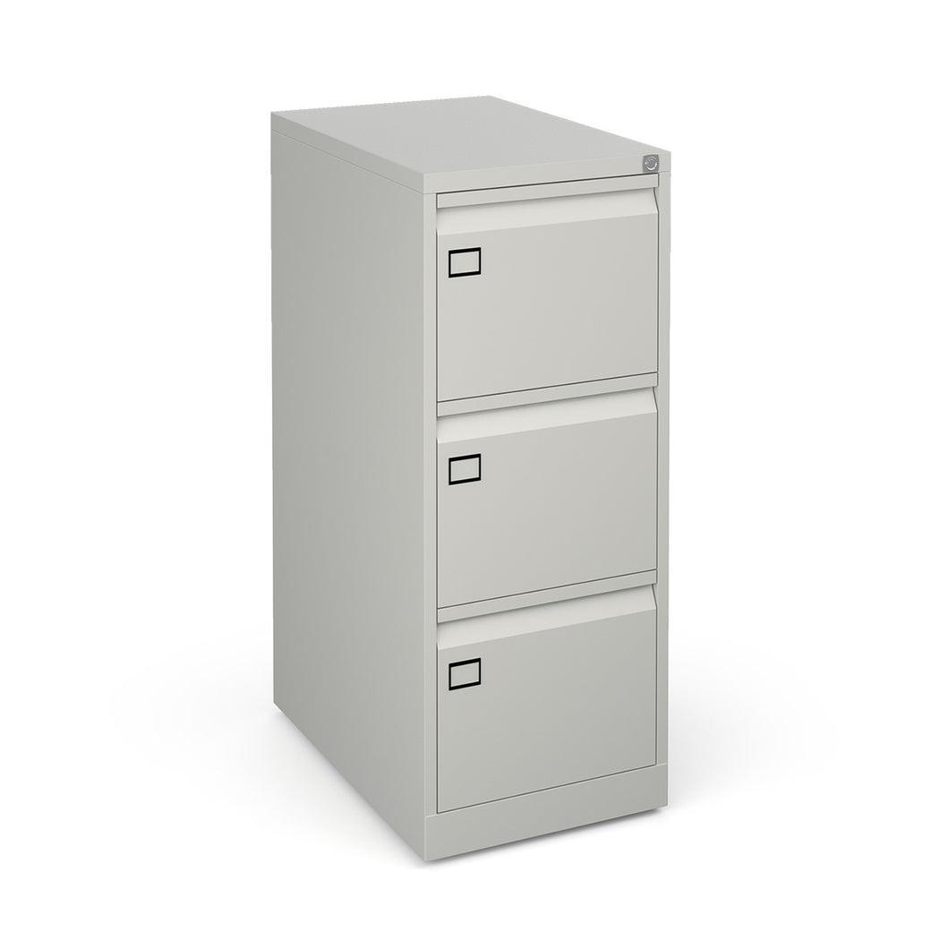 Grey 3 Drawer Office Filing Cabinet